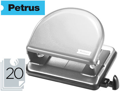 FURADOR METALICO PETRUS 52, CAP. 20 FOLHAS - CROMADO