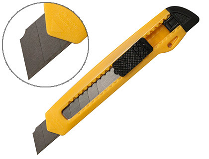 X-ATO Q-CONNECT LARGO DE PLÁSTICO LAMINA DE ACO 18 MM DE LARGURA COMPRIMENTO 150 MM BLISTER DE 1 UNIDADE