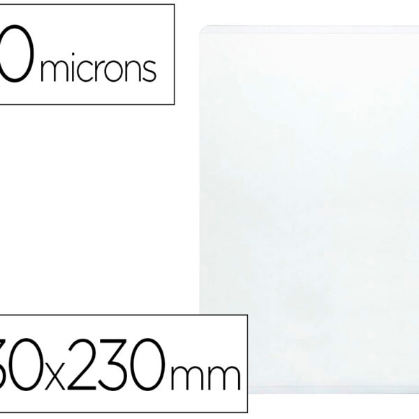 BOLSA CATALOGO Q-CONNECT FOLIO 90 MICRONS PVC TRANSPARENTE