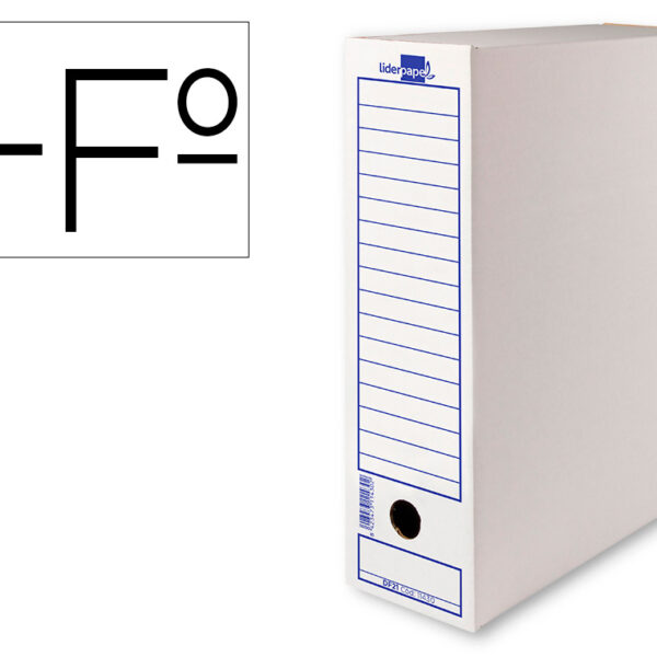 CAIXA PARA ARQUIVO MORTO LIDERPAPEL CARTAO 340 GR FOLIO PROLONGADO