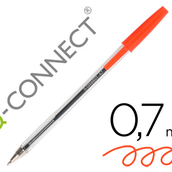 ESFEROGRAFICA CRISTAL Q-CONNECT PONTA MEDIA VERMELHA