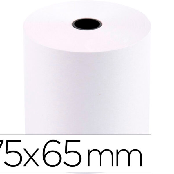 ROLO PAPEL PARA IMPRESSORA 75X65X11 MM 60 GR