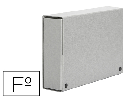 PASTAS PROJETOS PARDO FOLIO LOMBADA 120 MM CARTAO FORRADO CINZA COM MOLA