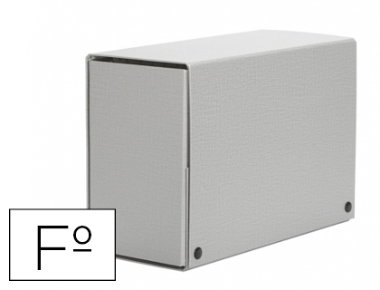 PASTAS PROJETOS PARDO FOLIO LOMBADA 150 MM CARTAO FORRADO CINZA COM MOLA