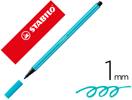 MARCADOR STABILO AGUARELAVEL PEN 68 AZUL COBALTO 1 MM