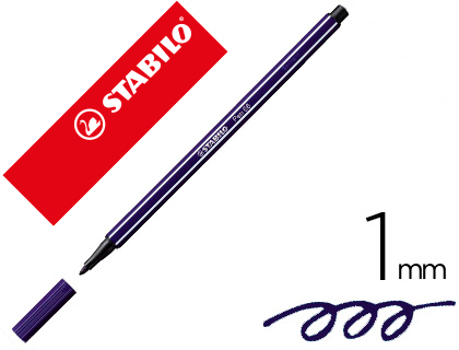 MARCADOR STABILO AGUARELAVEL PEN 68 AZUL PRUSIA 1 MM