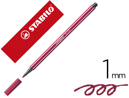 MARCADOR STABILO AGUARELAVEL PEN 68 PURPURA 1 MM
