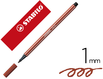 MARCADOR STABILO AGUARELAVEL PEN 68 SANGUINA 1 MM