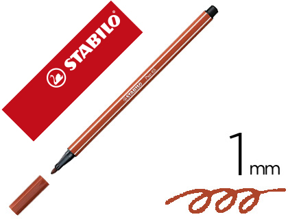 MARCADOR STABILO AGUARELAVEL PEN 68 SIENA TOSTADO 1 MM