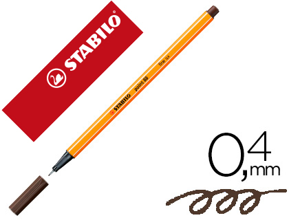 MARCADOR STABILO PONTA DE FIBRA POINT 88 SOMBRA 0,4 MM