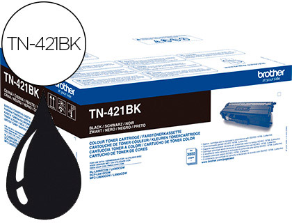 TONER BROTHER TN-421 PARA DCP- L8410 CDN / 8410 CDW / HL-L826 0 CDW / MFC-L8360 CDW / 8690 CDW / 8900 CDW PRETO CAPAC