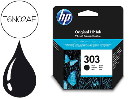 TINTEIRO HP 303 ENVY PHOTO 6230 / 7130 / 7830 COR PRETO CAPACIDADE 200 PAG