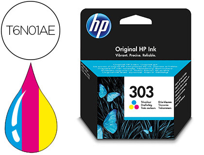TINTEIRO HP 303 ENVY PHOTO 6230 / 7130 / 7830 COR TRICOR CAPACIDADE 200 PAG