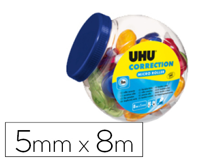 CORRETOR UHU FITA 5 MM X 8 MT UNIDADE