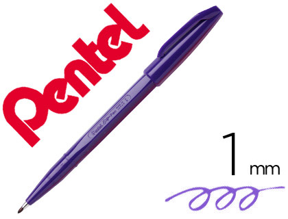 CANETA PENTEL COM PONTA DE FIBRA SIGN PEN NA COR VIOLETA