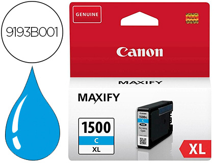 TINTEIRO CANON PGI-1500XL MB2050 / MB2150 / MB2155 / MB2350 / MB2750 / MB2755 CIAN