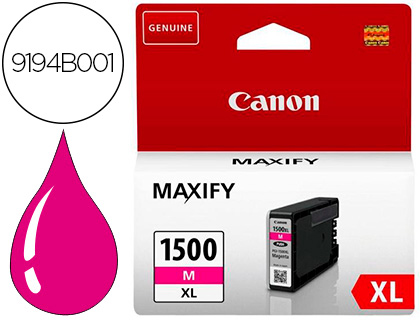 TINTEIRO CANON PGI-1500XL MB2050 / MB2150 / MB2155 / MB2350 / MB2750 / MB2755 MAGENTA