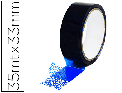 FITA DE SEGURANCA Q-CONNECT AZUL 35 MT X 33 MM