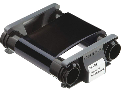 FITA PARA IMPRESSORA DE CARTOES BADGY PRETA PARA 500 IMPRESSOES