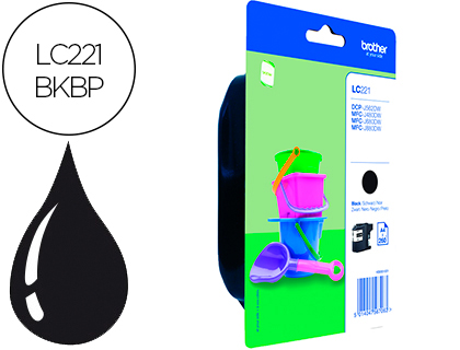 TINTEIRO BROTHER LC221BK DCP-J562DW / MFC-J480DW / 680DW / 880DW PRETO 260 PAG