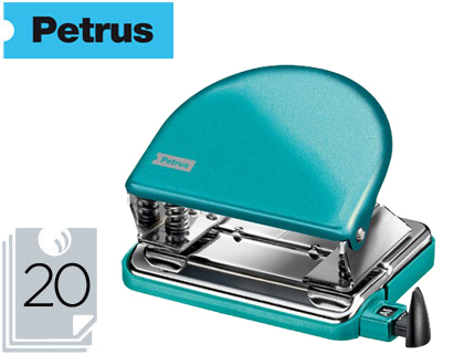 FURADOR PETRUS 52 WOW TURQUESA METALIZADO CAPACIDADE 20 FOLHAS EM BLISTER
