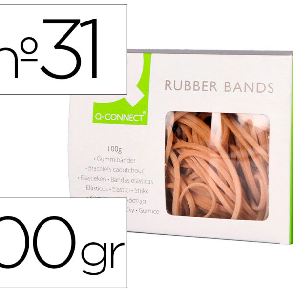 ELASTICOS Q-CONNECT 100 GR NUMERO 6