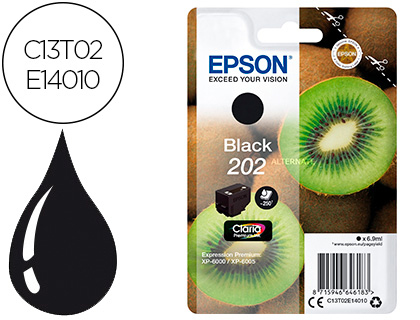 TINTEIRO EPSON 202 XP-6000 / XP-6005 / XP-6100 / XP-6105 PRETO 250 PAG