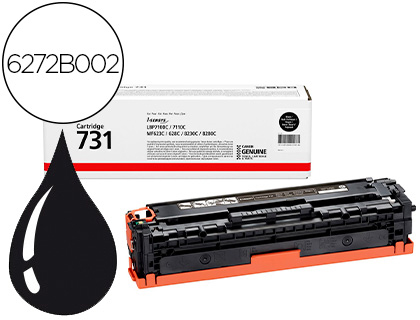 TONER CANON 731 BK I-SENSYS LBP7100CN / LBP7110CW / MF623CN / MF628CW / MF8230CN / MF8280CW PRETO 1400 PAGINAS