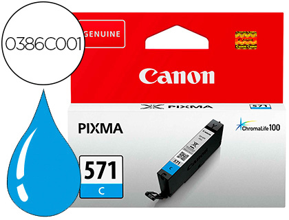 TINTEIRO CANON CLI 571 PIXMA TS5051 / TS6050 / TS8051 / TS9050 / CIAN 173 PAGINAS