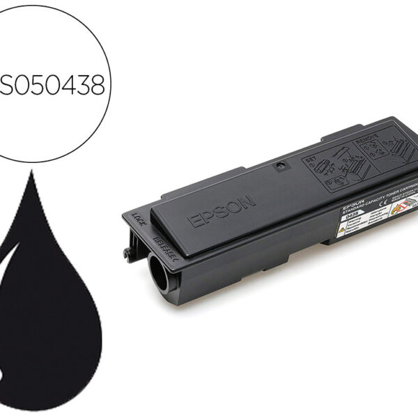 TONER EPSON 0438 ACULASER M2000D / M2000DN / M2000DT / M2000DTN PRETO 3500 PAGINAS