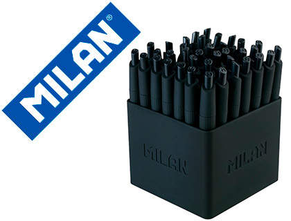 ESFEROGRAFICA MILAN P1 RETRATIL 1 MM TOUCH PRETO EXPOSITOR DE 40 UNIDADES