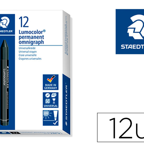 MINAS STAEDTLER PARA MARCAR PRETO LUMOCOR PERMANENTE OMNIGRAPH 236 CAIXA DE 12 UNIDADES
