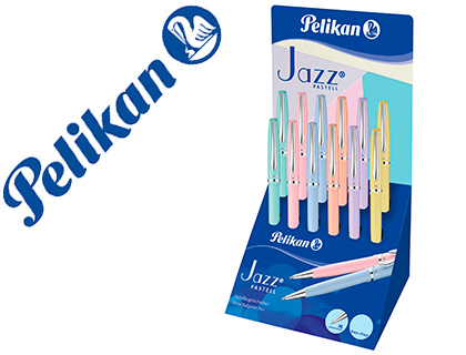 ESFEROGRAFICA PELIKAN JAZZ PASTEL EXPOSITOR DE 12 UNIDADES CORES SORTIDAS