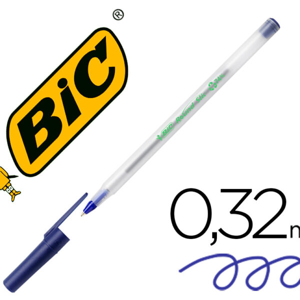 ESFEROGRAFICA BIC ECOLUTIONS ROUND STIC AZUL