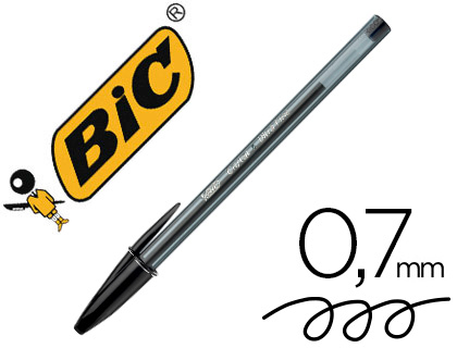 ESFEROGRAFICA BIC CRISTAL ULTRAFINE PONTA FORMA AGULHA 0,7 MM PRETA