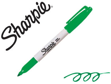 MARCADOR SHARPIE PERMANENTE PONTA FINA VERDE