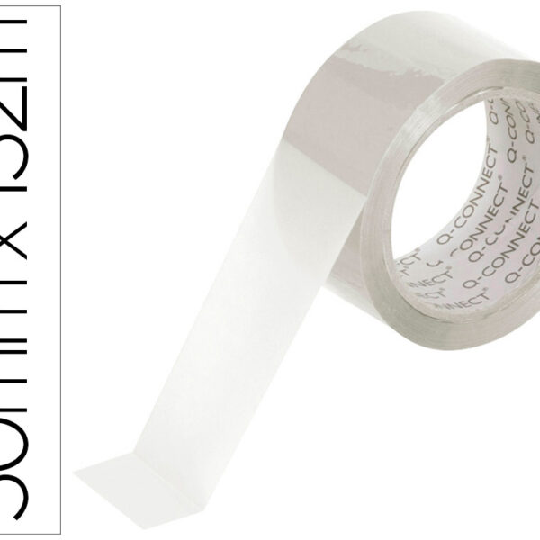 FITA ADESIVA Q-CONNECT POLIPROPILENO TRANSPARENTE 132MT X 50MM