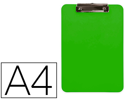 PORTA NOTAS Q-CONNECT PLASTICO DIN A4 VERDE 2,5MM