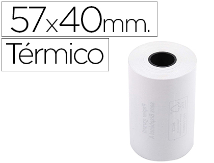 ROLO DE CALCULADORA EXACOMPTA TERMICO 57 MM X 40 MM 55 G/M2  - QT.1