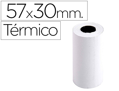 ROLO DE CALCULADORA EXACOMPTA TERMICO 57 MM X 30 MM 55 G/M2