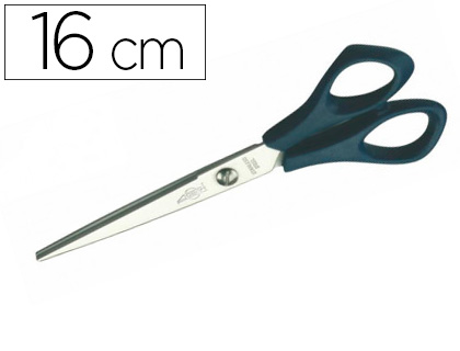 TESOURA DE ESCRITORIO FAIBO EM ACO INOXIDAVEL 16 CM ERGONOMICA EM BLISTER