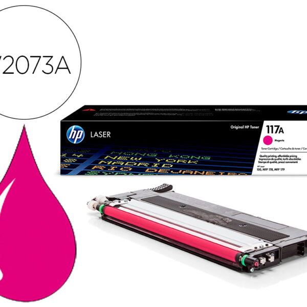 TONER HP 117A LASER COLOR 150A / 150NW / 178NW / 178NWG / 179FNW MAGENTA 700 PAGINAS