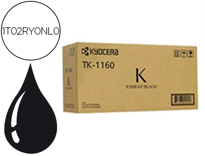 TONER KYOCERA TK-1160 ECOSYS P2040DN PRETO 7200 PAGINAS