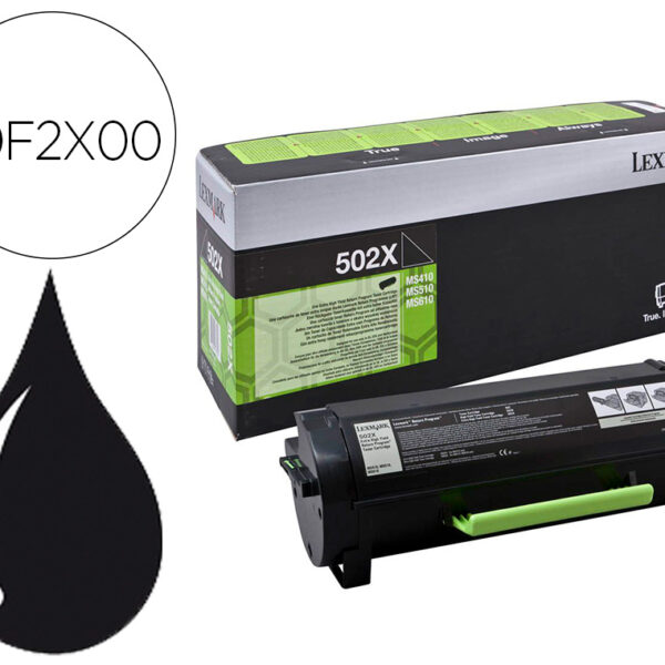 TONER LEXMARK 502X MS410 / MS510 / MS610 PRETO 10000 PAGINAS