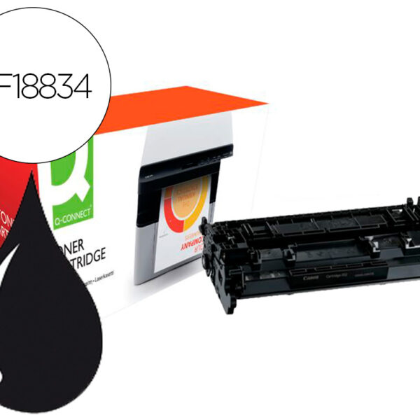 TONER COMPATIVEL Q-CONNECT CANON LBP214-HY I-SENSYS LBP 212 / 214 / 215 ALTO RENDIMENTO PRETO 9200 PAGINAS