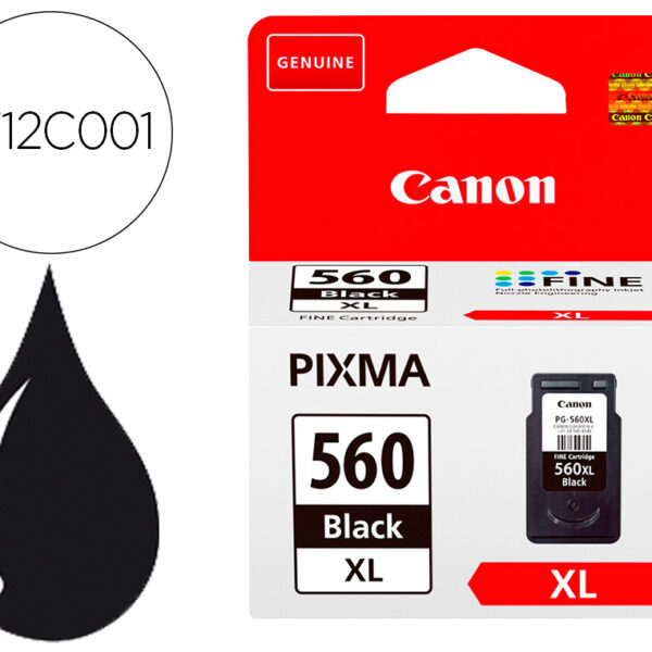 TINTEIRO CANON 560 XL PIXMA TS5350 / TS5351 / TS5352 / TS5353 PRETO 4000 PAGINAS