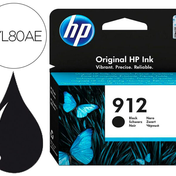 TINTEIRO HP 912 OFFICEJET 8010 / 8020 / 8035 PRETO 300 PAG