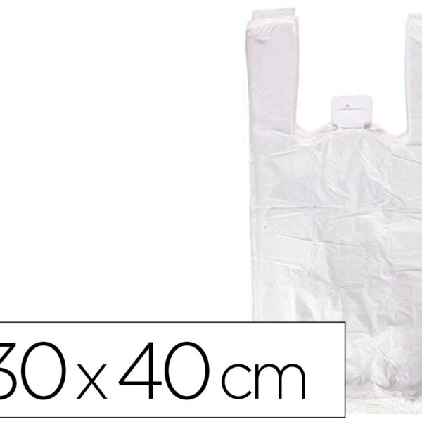 BOLSA RECICLADA 70% BRANCA 50 MC 30X40 CM APTA LEGISLACAO DE BOLSAS 2021