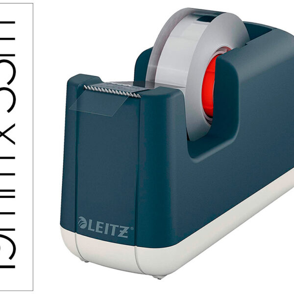 DESENROLADOR DE SECRETARIA LEITZ COSY EM PLASTICO PARA FITAS 33 MT CINZA