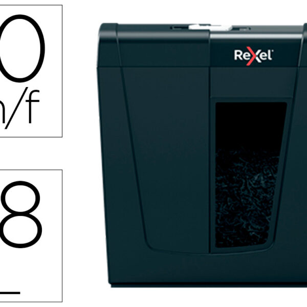 DESTRUIDORA DE DOCUMENTOS REXEL SECURE X10 EU CAPACIDADEE 10 FOLHAS AGRAFES CLIPS CART ES E CD 18 L